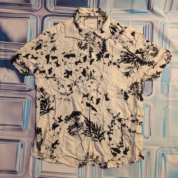 Denim & Flower Shirt Lot (4) Men’s XL Short Sleeve Button Up - Picture 3 of 5